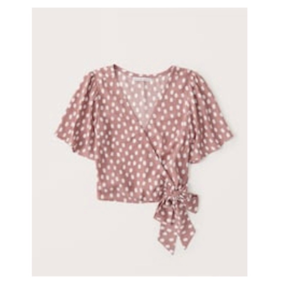 A & F wrap blouse